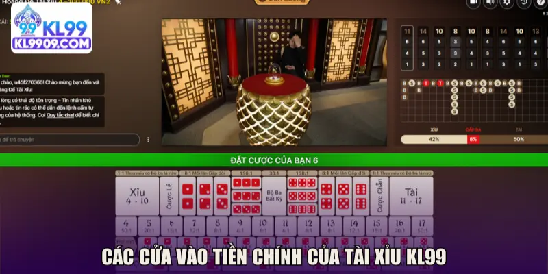 Các cửa vào tiền hợp lệ trong trò chơi