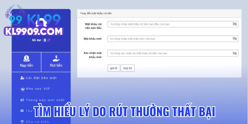 Tìm hiểu lý do rút thưởng thất bại